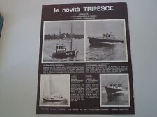 advertising Pubblicità 1973 CANTIERI NAVALI TRIPESCE IP-23/PILOTINA SOLENT 28/22