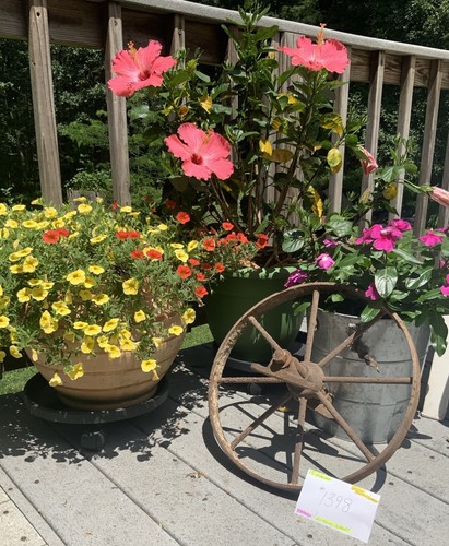 Antique wheel barrow wagon - antique,