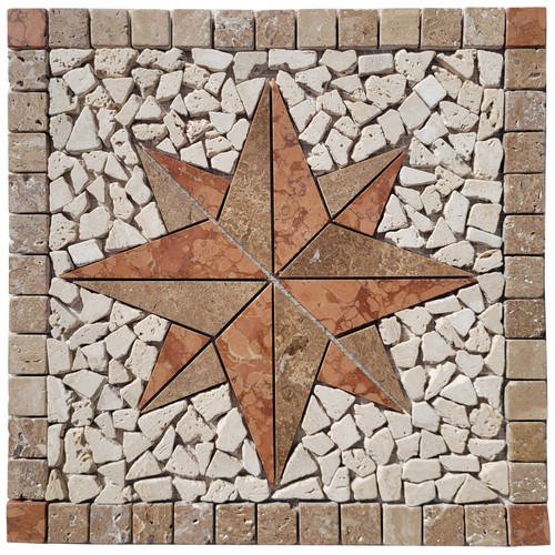 Rosoni rosone mosaico windrose - mosaico,