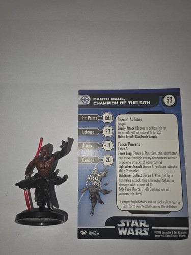 Star wars miniatures darth - wars,