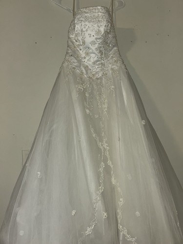 Mori lee white - white, beaded