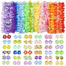 Fovths - 108 pezzi Luau decorazioni per feste 36 ghirlande hawaiane Leis e 72