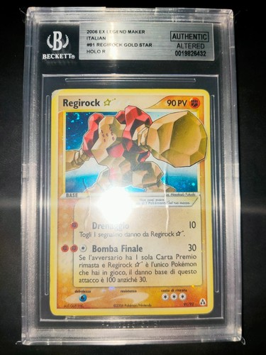 Pokemon regirock goldstar - pokemon, ex