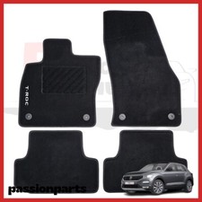TAPPETI VOLKSWAGEN T-ROC DAL 2017 IN MOQUETTE CON RICAMO E 4 FISSAGGI 4 PZ