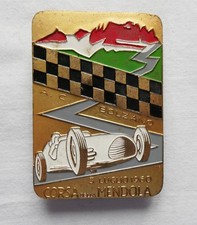 PLACCA ACI BOLZANO GRILL BADGE CORSA DELLA MENDOLA 1960 AUTO AUTOMOBILISMO