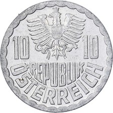 [#1223312] Austria, 10 Groschen, 1982, Vienna, Alluminio, EF(40-45), KM:2878