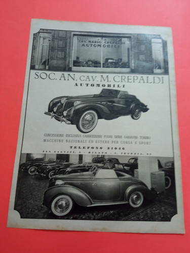 Pubblicita 1940 carrozzeria - pubblicita',