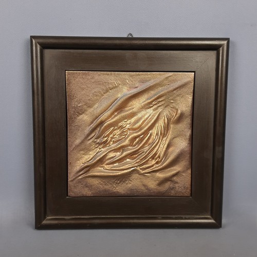 Quadro scultura ceramica oro - quadro,
