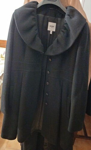 Cappotto moschino nero 42 - moschino,