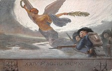 2423) WW1 CASA SOLDATO FERRARA VITTORIA NODARI BERSAGLIERI VIAGGIATA FORLI'