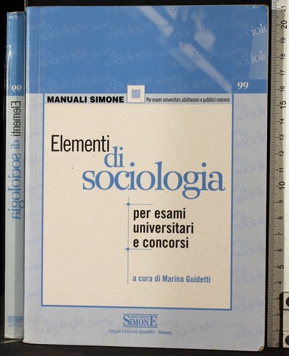 Elementi sociologia per esami - elementi,
