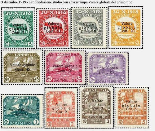 Fiume 1919 usati - 1919, -88»98-