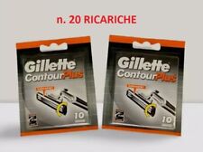 ORIGINALI N. 20 GILLETTE Contour Plus RICARICHE LAMETTE RICAMBIO LAME