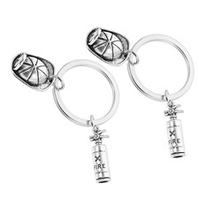  2 Pcs Portachiavi Vigili Del