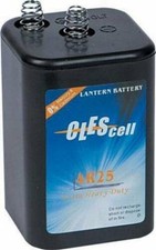 BATTERIA per LAMPEGGIANTE LAMPEGGIATORE STRADALE da CANTIERE 4R25 6V