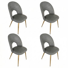 Set 4 Sedie Ecopelle Cucina