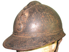 intatto WW1 francese M15 Adrian elmetto fanteria casco acciaio casco 胄 1GM 1WK