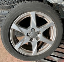 CERCHI LEGA 17 ORIGINALI AUDI A4 + GOMME PIRELLI 225/50/17 - usati felgen