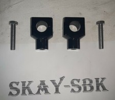 Riser rialzi supporti 1" per manubrio 1" neri bassi Harley Davidson moto custom