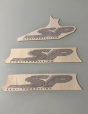 Kit 3 Adesivi Gilera Runner Scritte “SP” -Gilera Runner 50-125-180 2t Grigio