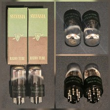 TUBO SYLVANIA 6SN7 GTA 1953