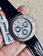 LESSY WATCH CALENDAR CALENDARIO COMPLETO VINTAGE QUARTZ FE MOVEMENT WATCH 36,5mm