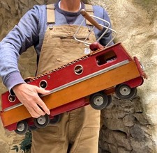 Enorme train locomotive Jouet en bois DEJOU 70 cm