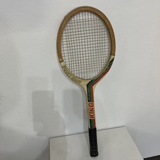 RACCHETTA TENNIS in LEGNO E FIBRA DI VETRO - KING - VINTAGE - ANNI 60/70 OTTIMA