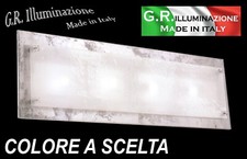 PLAFONIERA MODERNA A LED 4 LUCI Ø96x25 LAMPADA DA SOFFITTO VETRO CUCINA Veneto