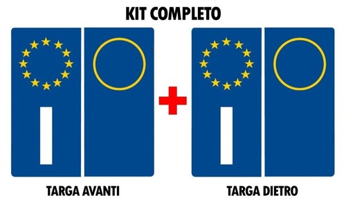 Kit adesivi targa - n°2,
