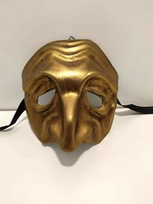 Tartaglia - Maschera veneziana naso lungo carnevale artigianale in cartapesta