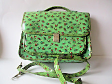 Naj Oleari borsa cartella vintage con tracolla anni '80 disegno uccellini