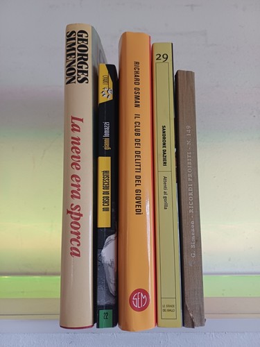 Lotto libri gialli - lotto, 5