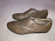 Desiderabile Prada scarpa da uomo in pelle marrone | taglia UK 10 | scarpe da ginnastica |