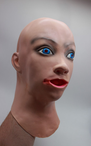 Maschera femminile lattice - maschera,