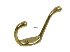 vecchio APPENDIABITI IN METALLO COLORE ORO attaccapanni da parete vintage per