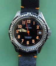 Orologio, Yema Sousmarine, Automatico,Diver , Red.53005, Vintage , Usato