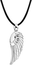 Collana in caucciù angelo ali