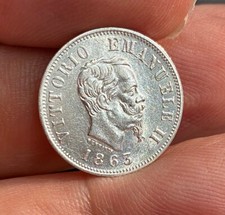 1863 Italy 50 Centesimi