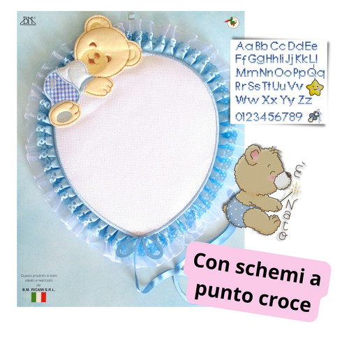 Fiocco nascita orsetto con