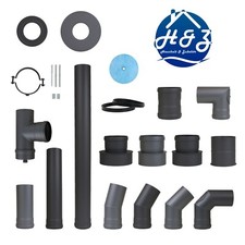 Tubo pellet Ø 100 mm curva