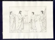 SCENA SU VASO ANTICO ,  di