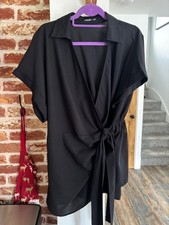 Top blusa nero avvolgente - , ~
