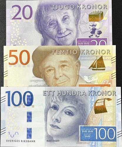 Svezia set unc 50 - unc, 100