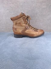 Nero Giardini Men's Cowboy Ankle Boots in Leather Non-slip Sole Lace  Sz 41 Brow