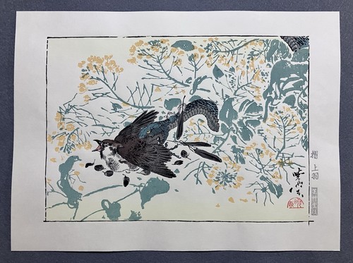 Stampa xilografia kawanabe - stampa,