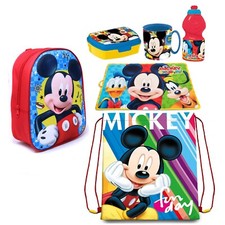 Topolino Disney Juni Zainetto 3D Scuola Asilo Portamerenda Sacca Borraccia Tazza