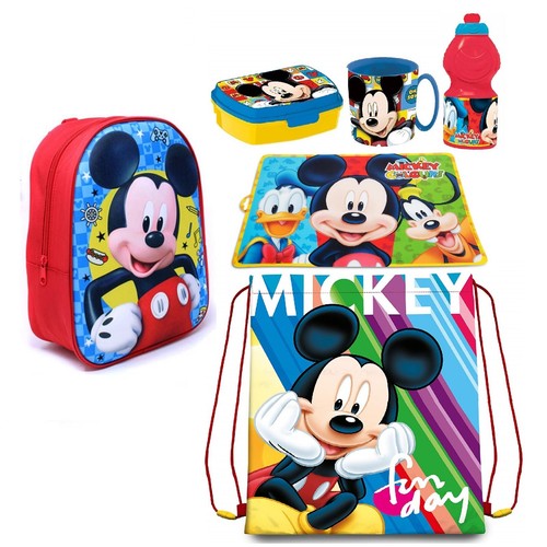 Set zainetto scuola topolino - set,