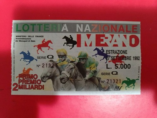 Biglietto lotteria nazionale - lotteria,