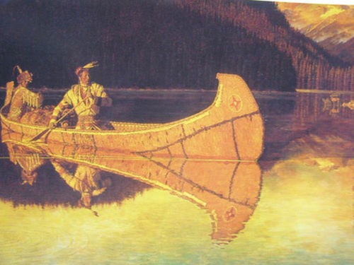 Indians canoa riflesso - indians,
